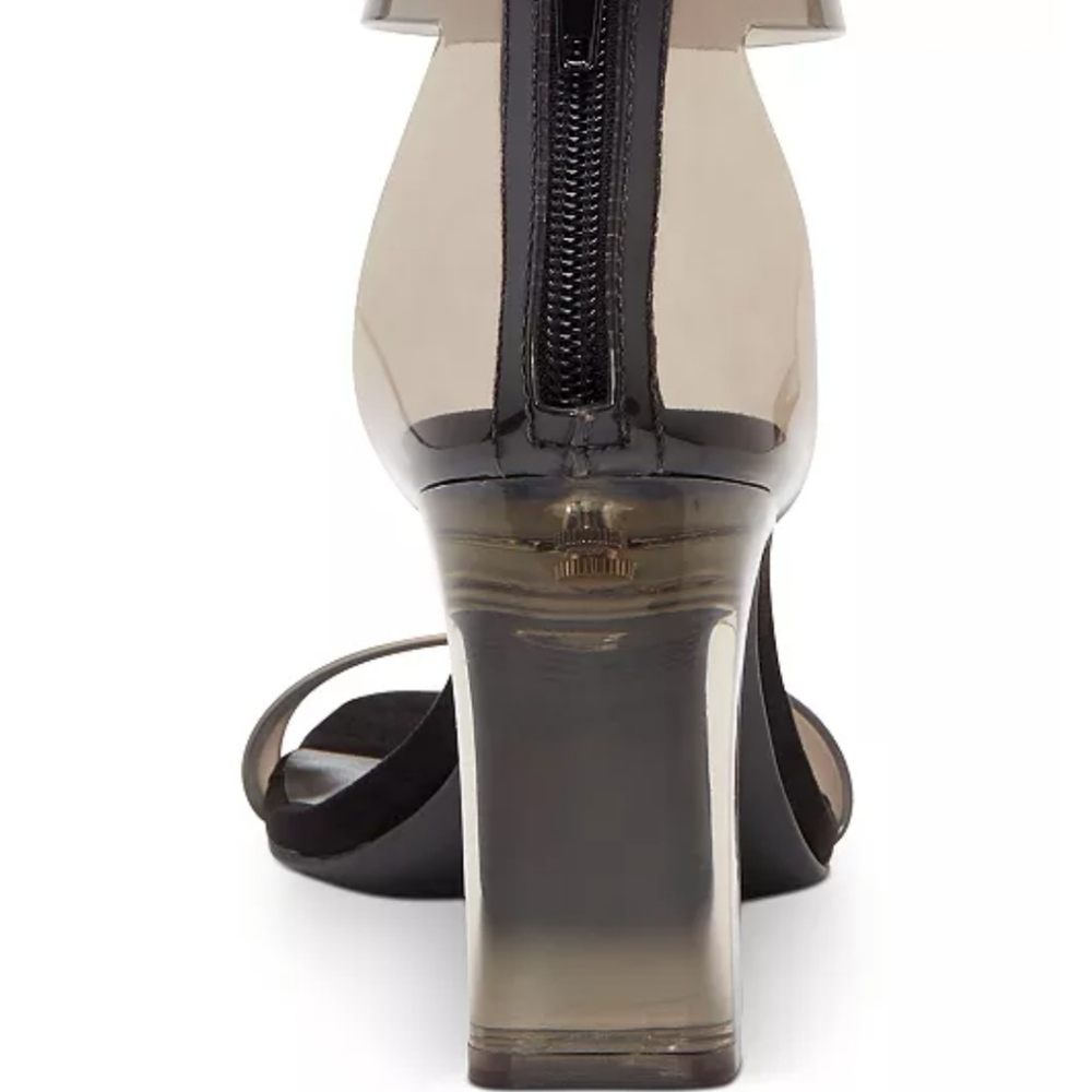 INC high heeled sandals in the color "black fume" - Picture 4 of 5